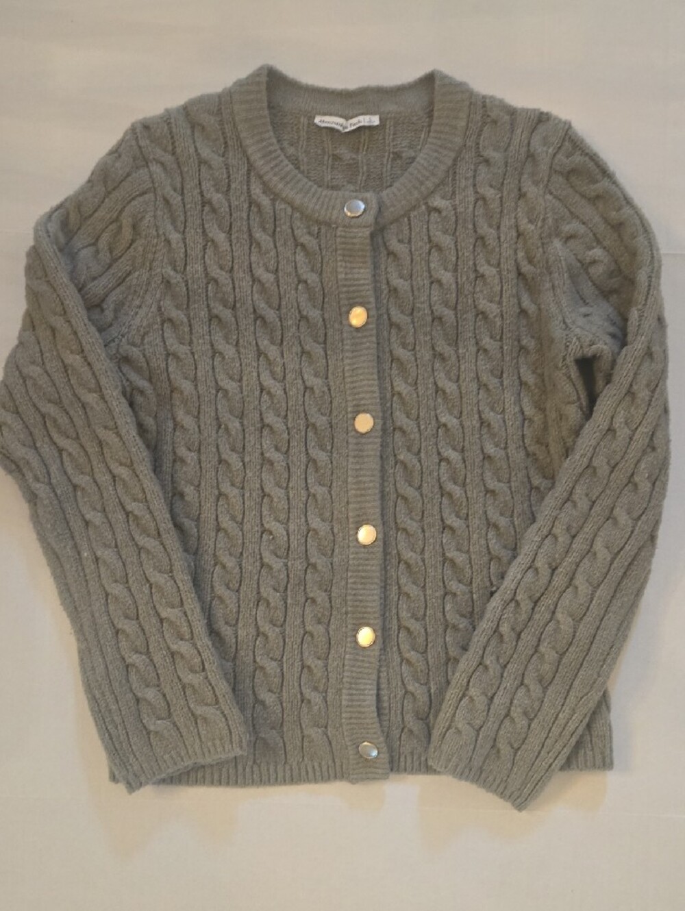 Abercrombie & Fitch Sage Cable Knit Cardigan
